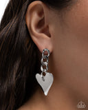 Mechanic Match - Silver Post Earrings - Paparazzi Accessories