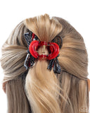 Vaudeville Value - Red Hair Clip - Paparazzi Accessories