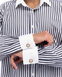 Protective Pearls - Gold Mens Cuff Links - Paparazzi Accessories