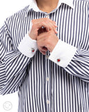 Serendipitous Showcase - Red Mens Cuff Links - Paparazzi Accessories