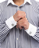Dear Dazzle - White Mens Cuff Links - Paparazzi Accessories