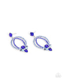 karma-knockout-blue-post earrings-paparazzi-accessories