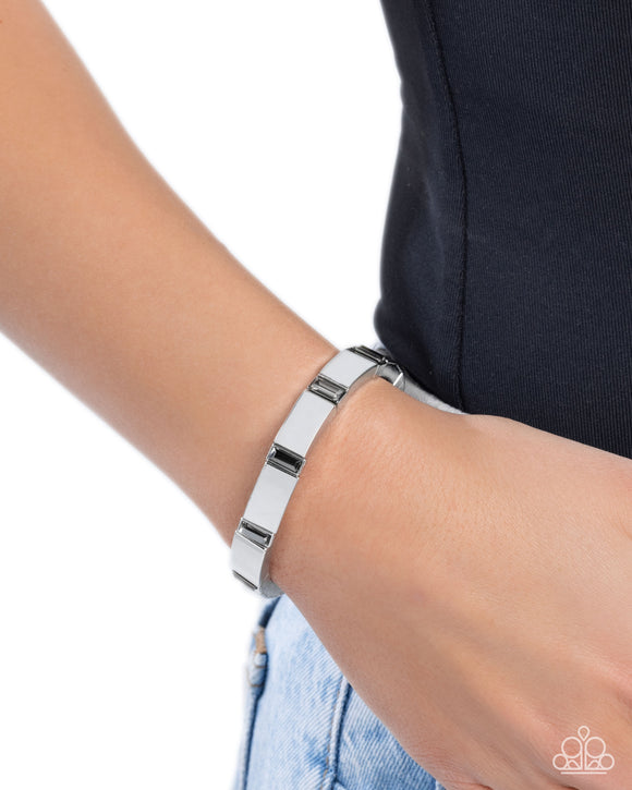 Glistening Gesture - Silver Bracelet - Paparazzi Accessories