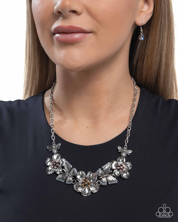 Soaring Song - Blue Necklace - Paparazzi Accessories