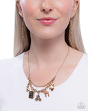 Storybook Setting - Gold Necklace - Paparazzi Accessories