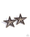 staunch-studs-brass-post earrings-paparazzi-accessories