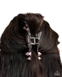 Fluttering French - Pink Hair Clip - Paparazzi Accessories