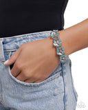 Floral Facility - Blue Bracelet - Paparazzi Accessories