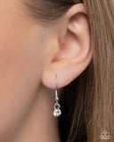 Marquise Maneuver - White Necklace - Paparazzi Accessories