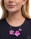 Floral Forecast - Purple Necklace - Paparazzi Accessories