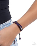 Embedded Effervescence - Purple Bracelet - Paparazzi Accessories