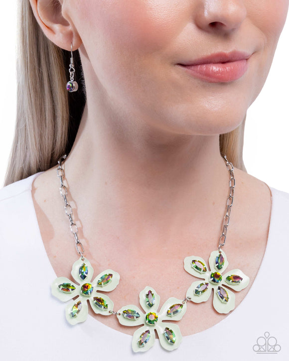 Prismatic Prestige - Green Necklace - Paparazzi Accessories