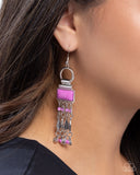 Complimentary Cascade - Purple Earrings - Paparazzi Accessories
