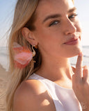 Feathered Flamingo - Orange Post Earrings - Paparazzi Accessories