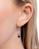 Floral Figurehead - Red Necklace - Paparazzi Accessories