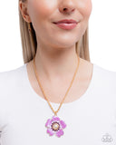 Perennial Pendant - Purple Necklace - Paparazzi Accessories