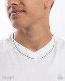 Stainless Showroom - Silver Mens Necklace - Paparazzi Accessories