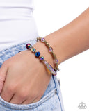 Faceted Fervor - Brass Bracelet - Paparazzi Accessories