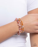 Santa Fe Stacks - Orange Bracelet - Paparazzi Accessories