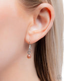 Blooming Barricade - Orange Necklace - Paparazzi Accessories