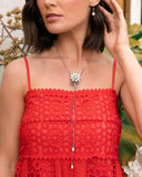 Floral Fidelity - White Necklace - Paparazzi Accessories