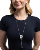Floral Fidelity - White Necklace - Paparazzi Accessories