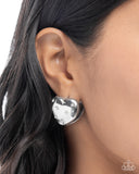 Sweetheart Stars - White Earrings - Paparazzi Accessories