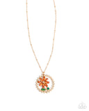 framing-florals-orange-necklace-paparazzi-accessories