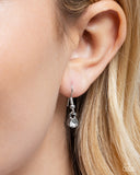 Fluttering Fuel - Silver Necklace - Paparazzi Accessories