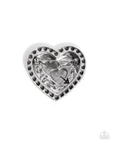 A Breath of Fresh Romance - Silver Brooch - Paparazzi Accessories