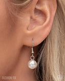 Radiant Repetition - White Necklace - Paparazzi Accessories