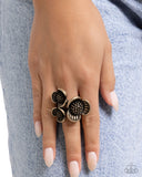 Traveling Trio - Brass Ring - Paparazzi Accessories