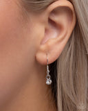 Horseshoe Headline - White Necklace - Paparazzi Accessories