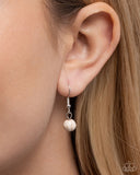 Behold the Bloom - White Necklace - Paparazzi Accessories