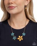 Behold the Bloom - Yellow Necklace - Paparazzi Accessories