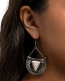 Adorably Ancient - White Earrings - Paparazzi Accessories