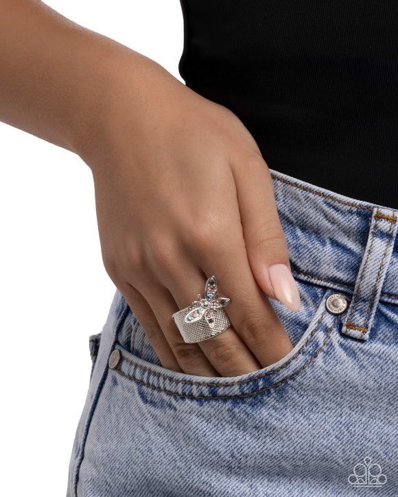 Gated Glide - Purple Ring - Paparazzi Accessories