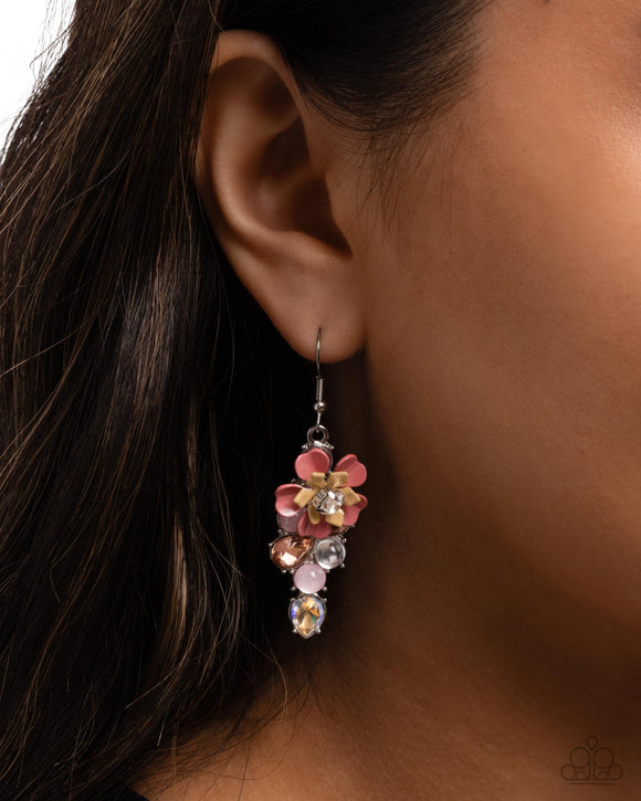 Blooming Ballad - Pink Earrings - Paparazzi Accessories
