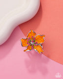 Fast Florals - Orange Ring - Paparazzi Accessories