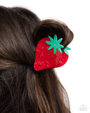 Strawberry Showcase - Red Hair Clip - Paparazzi Accessories