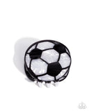 soccer-shimmer-black-hair clip-paparazzi-accessories