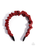 Ruffled Rebel - Red Headband - Paparazzi Accessories