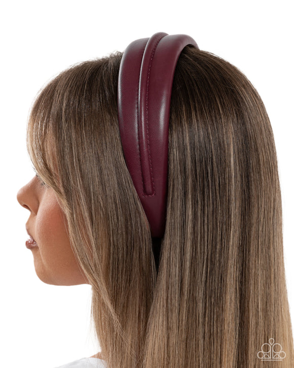 Lovely Lesson - Purple Headband - Paparazzi Accessories