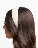 Woven Wellness - White Headband - Paparazzi Accessories