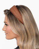 Woven Wellness - Brown Headband - Paparazzi Accessories