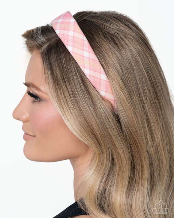 Adorably Academic - Pink Headband - Paparazzi Accessories