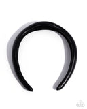 Exciting Eloquence - Black Headband - Paparazzi Accessories