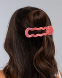Jovial Jellyfish - Pink Hair Clip - Paparazzi Accessories