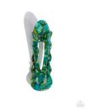 Jovial Jellyfish - Green Hair Clip - Paparazzi Accessories