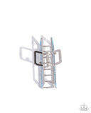 A Glittery Example - Blue Hair Clip - Paparazzi Accessories